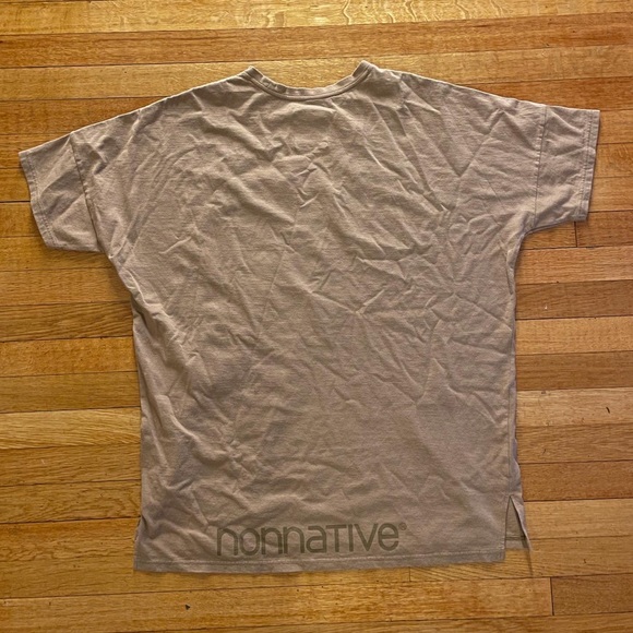 KITH x Nonnative Box Logo Clerk S/S Tee Size XL - Tan Color Rare Collab T-shirt - Picture 5 of 5